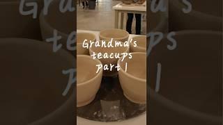 I was hoping she would pick 2 and 4 ️ Grandma’s teacups part 1 #artist #art #pottery #ceramic