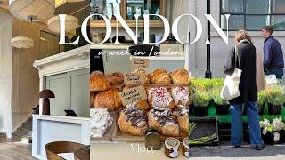 Best aesthetic cafe in London!️ Loaft homeware shop, Blooming London Marylebone food market