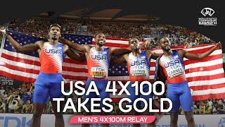 Noah Lyles leads 's 4x100m to gold | World Athletics Championships Budapest 23