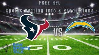 Houston Texans vs Los Angeles Chargers Week 4 FREE NFL Sports betting information & Prediction