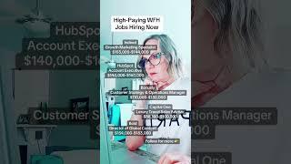 High-Paying WFH Jobs Hiring Now