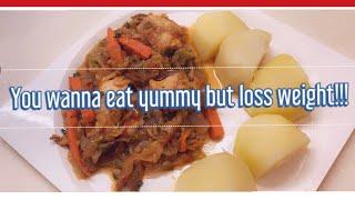 How to cook cabbage stew and potatoes ( Cameroon style) Weight loss meal T’s cuisine episode 17