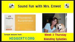 Blending Syllables Heggerty Sample week 3 Thursday