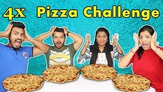 4 PIZZA EATING CHALLENGE | PIZZA EATING COMPETITION | पिजा ईटिंग चैलेंज