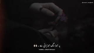 Ya Saholat Bhee Khandani Hai  - Painful Lines | Urdu Poetry | Status | Imran Writes01