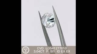 3.04CT F cvd man made diamond si1 loose lab diamond factory price