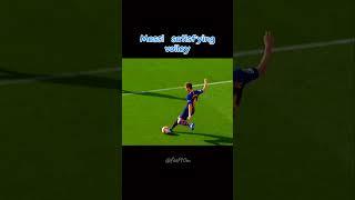 Messi Satisfying Volley Goal  #shorts