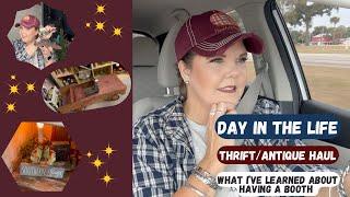 ANTIQUE SHOPPING, HUGE HAUL + CHATTY CAR RIDE! #dayinthelife #thrifthaul