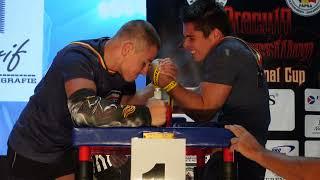 SENIOR MEN 70KG LEFT ARM | DRACULA ARMWRESTLING INTERNATIONAL CUP | IVAYLO KOLEV AND ILIYAN VALKOV