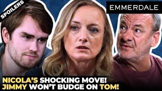 Emmerdale Shocker: Nicola’s Emotional Struggle as Jimmy Defends Tom King!