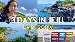 Getting around Jeju Island by bus  - Nature Spots & Beaches - Korea Solo Vlog #5