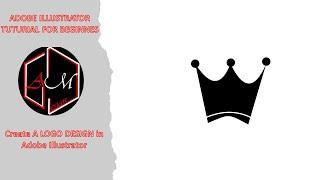 Create A LOGO DESIGN in Adobe Illustrator crown LOGO