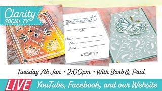 Clarity Social TV - Tuesday 7th January 2025 - 2pm - Live on Facebook & YouTube