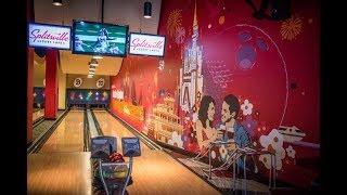 Disney World Disney Springs Splitsville Bowling! First Time Big Bowling!