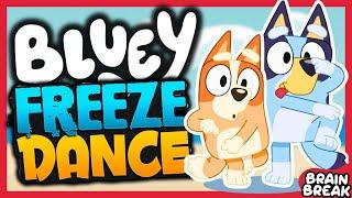 ️Bluey Summer Freeze DanceBrain Break for kids Just Dance! Danny Go Noodle inspired