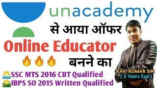 I got offer from unacademy for online educator|how to join unacademy as an educator /teacher /tutor