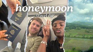 TRAVELING TO ITALY | UPGRADED FLIGHT, EXTREME JET LAG, LANDING IN ROME | OUR HONEYMOON PT.1