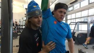 Alpindagboken: Mattias Hargin på gymmet: SVT