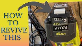 Ryobi Battery Repair, How to Revive A Ryobi 6A Battery