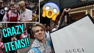 BUYING THE CRAZIEST HYPEBEAST ITEMS IN NYC!! (GUCCI, JORDANS, ETC)