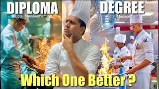 Diploma or Degree in Hotel Management kainsa rahega : Which course is good for Chef