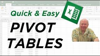 QUICK & EASY Pivot Table Excel Tutorial * Discover how-to tricks to create tables in a few clicks.