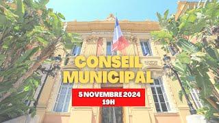 Conseil municipal du 5 novembre 2024