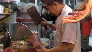 Hong Kong Food. Action in the Kitchen of a Chinese Restaurant. Street Food