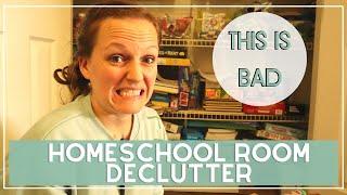 DECLUTTER & CLEAN WITH ME | Homeschool Room Cleaning | Preparing for the Homeschool 2023 Year