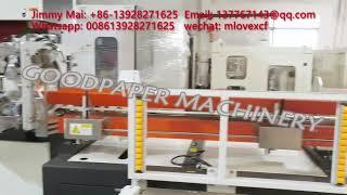 Paper cutting machine | Jumbo roll Tissue JRT band saw cut machine Maxi roll tissue band saw cuter