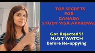 6 Secrets for Canada Study Permit Approval - Even after Rejection | Refusal Reasons 2022 -MUST WATCH