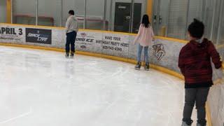 The Family VLOG: [ Lao Version] Our Family First Time Ice Skating 