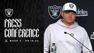 Coach Getsy Presser - 9.19.24 | Raiders | NFL