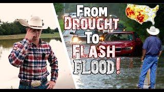 From (DROUGHT!) To (FLASH!) Flood ~ 1 Foot of RAIN In 24 HOURS! | RECORD Rain in Texas!