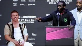 "YOU ARE NOT MY LEVEL" Terence Crawford fires Back at Canelo Alvarez On Press..