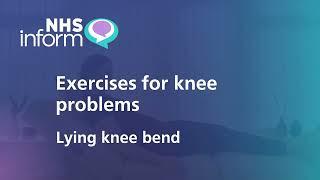 Lying knee bend