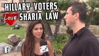 Hillary Supporters Endorse SHARIA LAW in AMERICA!