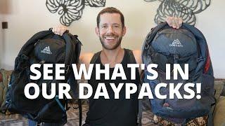 Full-Time Travel Packing Video | What’s in our travel day packs?!