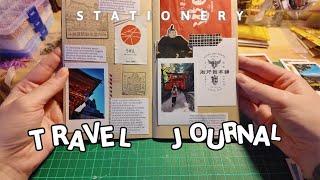 Finishing travel journal from Japan | Journal with me | Traveler's Company Notebook