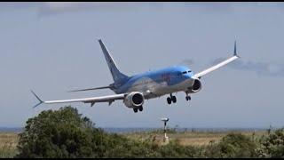 TUI Go Around due to Strong Crosswind at Ponta Delgada!!