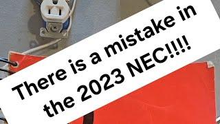 MIstake in the 2023 national electrical code..