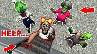 Zombie vs Granny !! Zombie Attack at School - funny horror animation (30 min funny episodes)