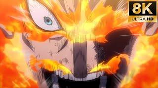 Endeavor vs Nomu 8K - My Hero Academia S4 E25