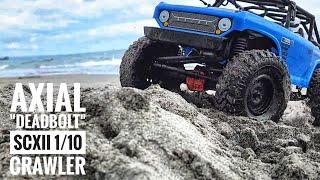 Axial SCX10II Deadbolt 1/10 Scale RC Crawler at the Beach