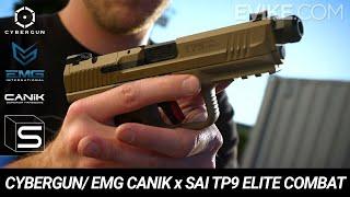 Cybergun / EMG Canik x SAI TP9 Elite Combat Airsoft GBB Training Pistol