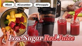 #2 Low Sugar Red Mix Juice Recipe️ I Kuvings Hands-Free Slow Juicer AUTO10