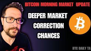 Bitcoin Morning Market Update: Deeper Market Correction Chances 