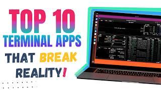 Top 10 INSANE Linux Terminal Applications You Should Be Using! (Command Line Sorcery)