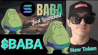 $BABA - BABA TOKEN CRYPTO COIN MEMECOIN HOW TO BUY RAYDIUM SOL SOLANA PEPE MEME JUPITER ORCA PHANTOM