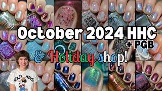 October 2024 HHC & Holiday Shop & Polished Gamers Box Nail Polish Swatches Hella Handmade Creations